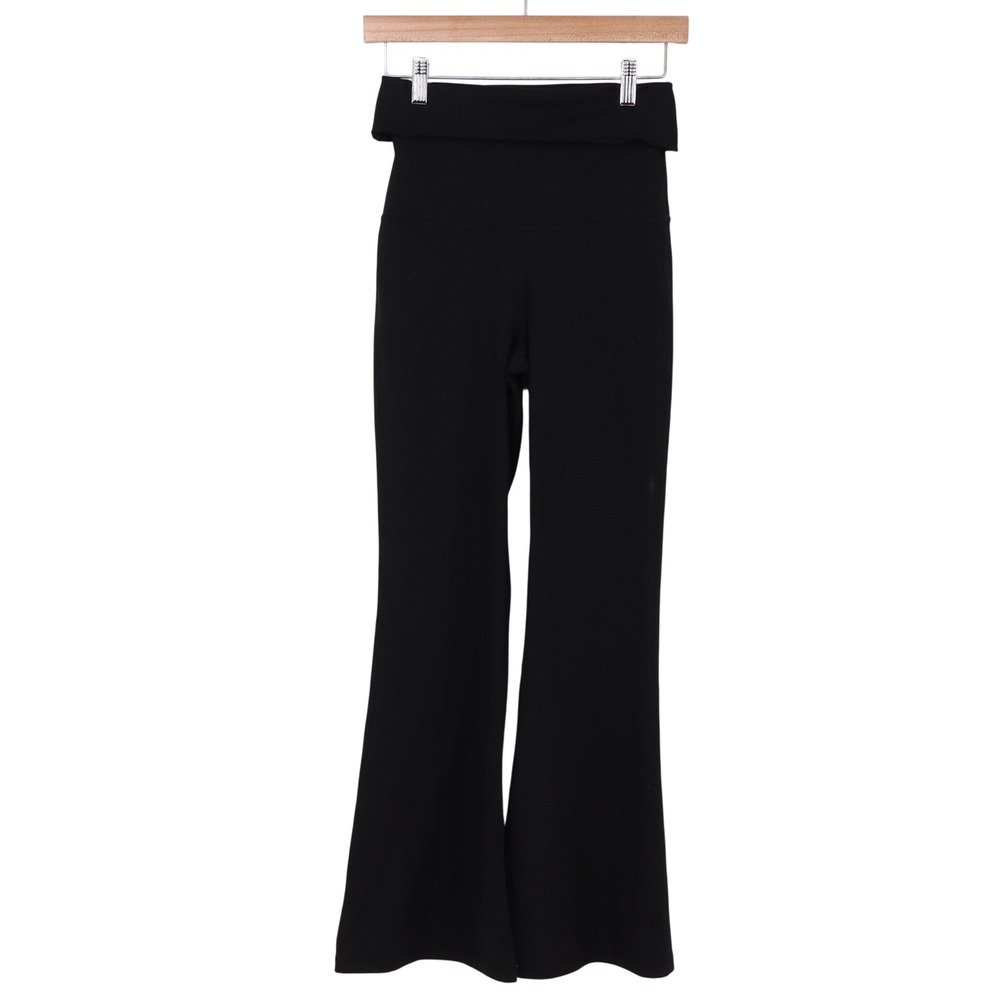 Yogalicious Flare Pant Womens S Lux Florence 7/8 Black High Waist Excellent